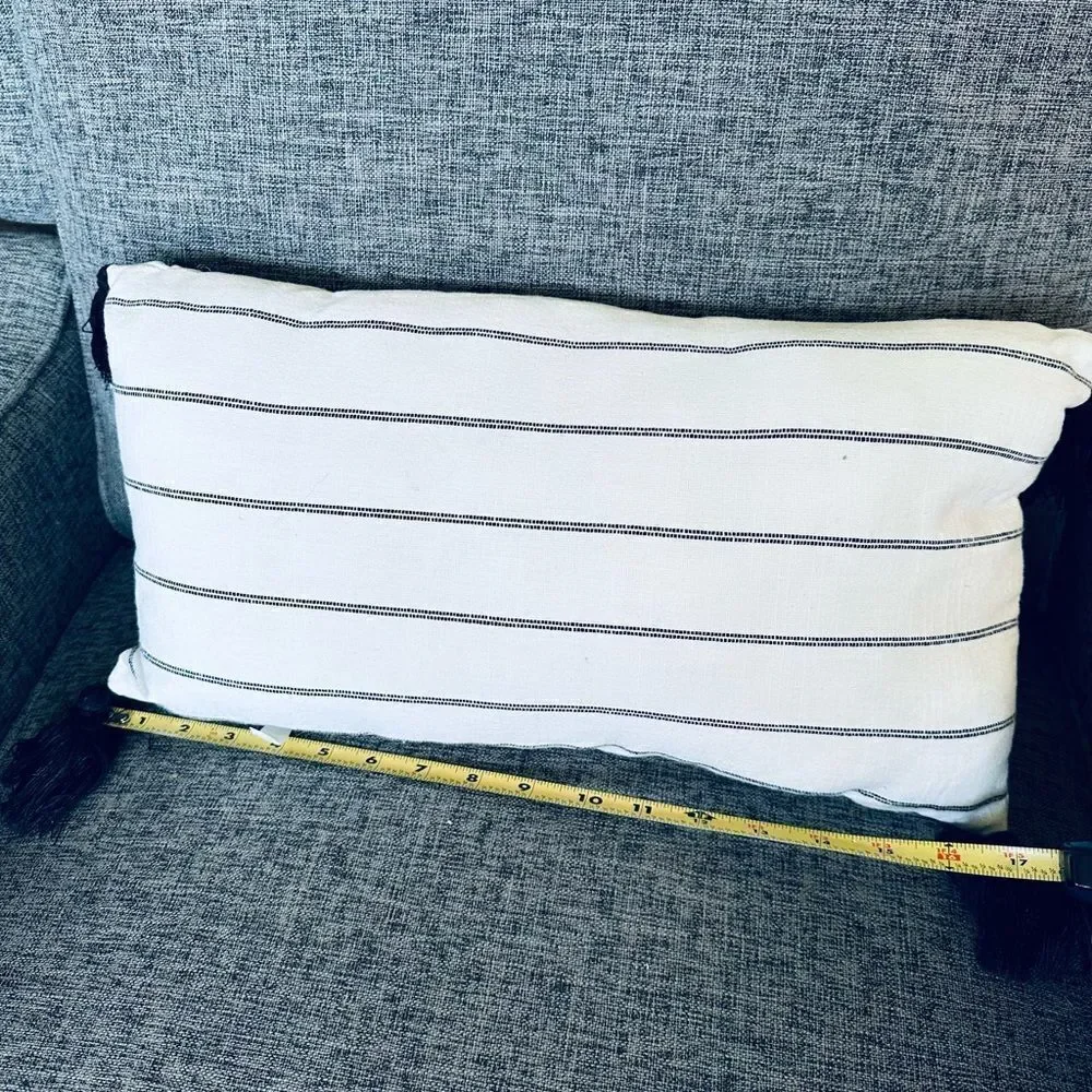 Welcome to Our Nest Farmhouse Tassel Throw Pillow